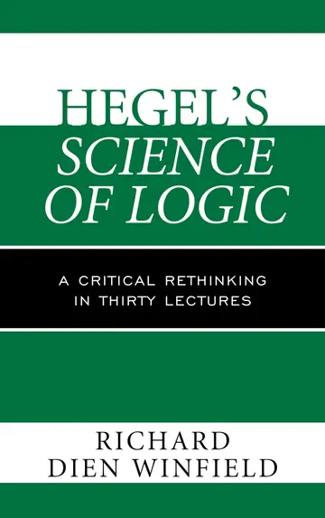 Cover of Hegel's Science of Logic