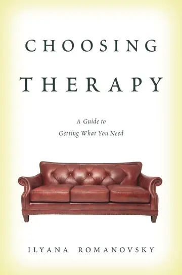 Cover of Choosing Therapy