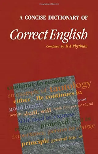 Cover of A Concise Dictionary of Correct English