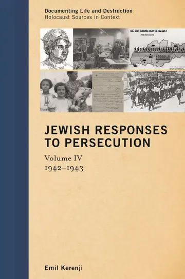 Cover of Jewish Responses to Persecution
