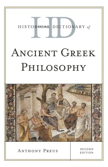 Cover of Historical Dictionary of Ancient Greek Philosophy