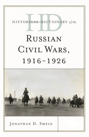 Cover of Historical Dictionary of the Russian Civil Wars 1916-1926