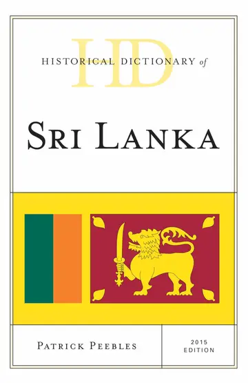 Cover of Historical Dictionary of Sri Lanka 2015