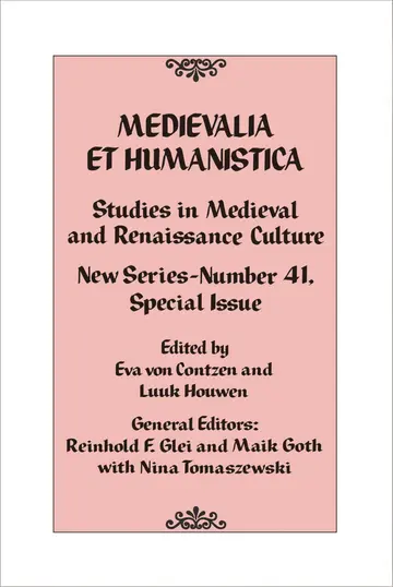 Cover of Studies in Medieval and Renaissance Culture