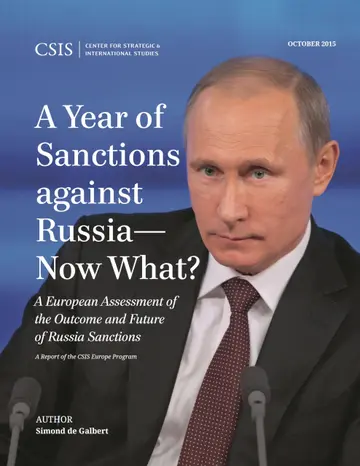 Cover of A Year of Sanctions Against Russia-Now What?