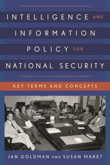 Cover of Intelligence and Information Policy for National Security