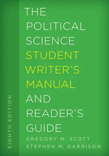 Cover of The Political Science Student Writer's Manual and Reader's Guide