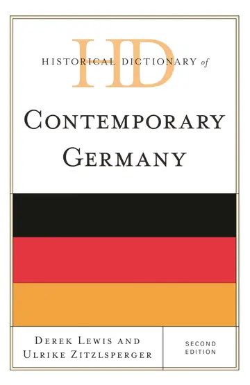 Cover of Historical Dictionary of Contemporary Germany
