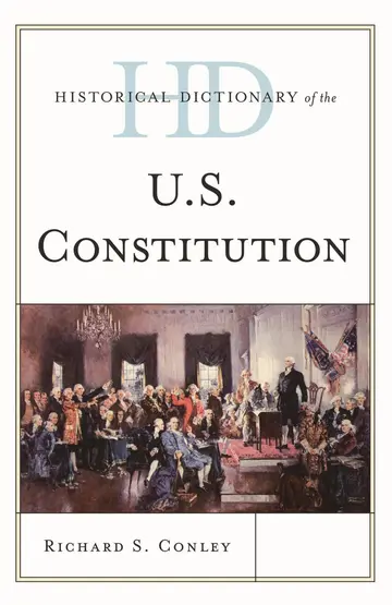 Cover of Historical Dictionary of the U.S. Constitution