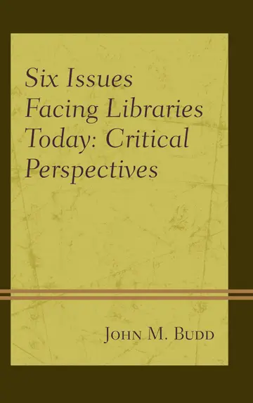 Cover of Six Issues Facing Libraries Today