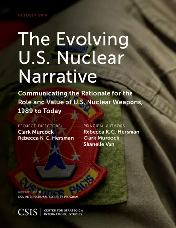 Cover of The Evolving U.S. Nuclear Narrative