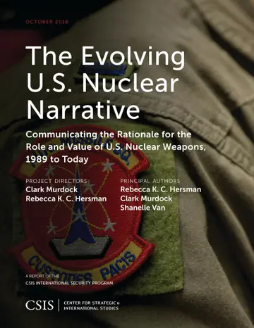 Cover of The Evolving U.S. Nuclear Narrative