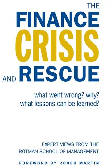 Cover of The Finance Crisis and Rescue
