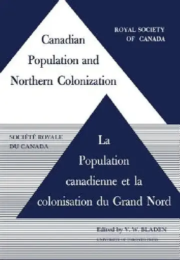 Cover of Canadian Population and Northern Colonization