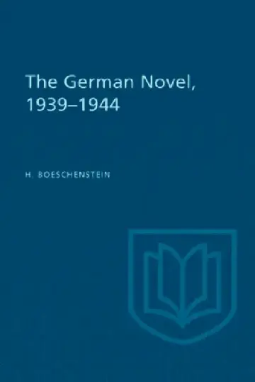 Cover of The German Novel, 1939-1944