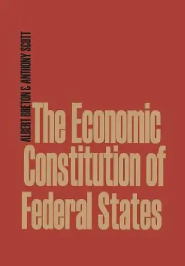 Cover of The Economic Constitution of Federal States
