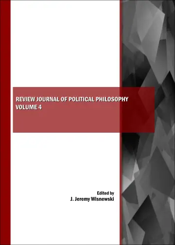 Cover of Review Journal of Political Philosophy Volume 4