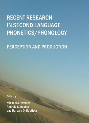 Cover of Recent Research in Second Language Phonetics/Phonology