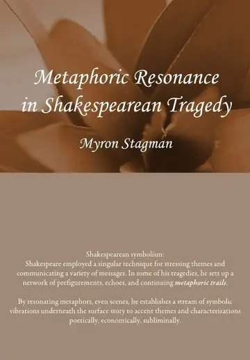 Cover of Metaphoric Resonance in Shakespearean Tragedy