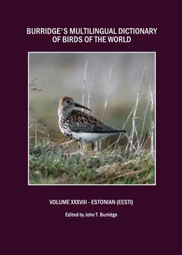 Cover of Burridge’s Multilingual Dictionary of Birds of the World