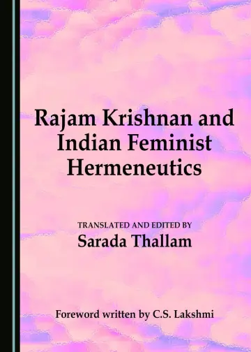 Cover of Rajam Krishnan and Indian Feminist Hermeneutics