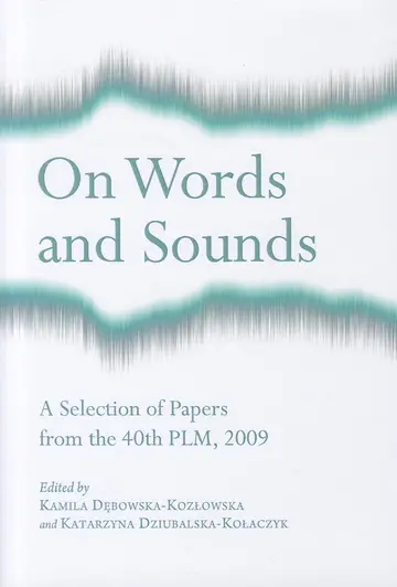 Cover of On Words and Sounds