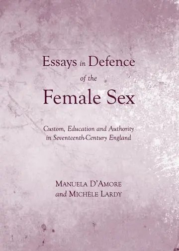 Cover of Essays in Defence of the Female Sex