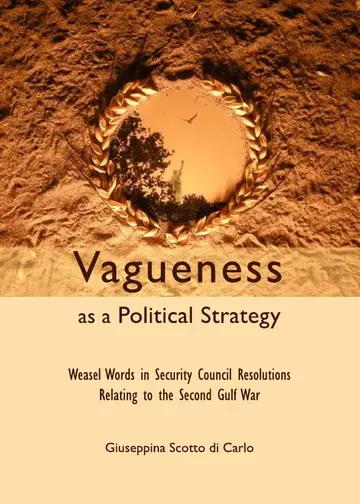 Cover of Vagueness as a Political Strategy