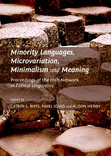 Cover of Minority Languages, Microvariation, Minimalism and Meaning