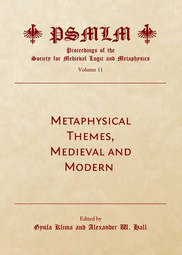 Cover of Metaphysical Themes, Medieval and Modern