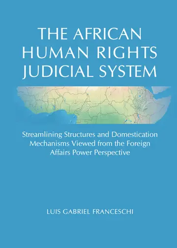 Cover of The African Human Rights Judicial System
