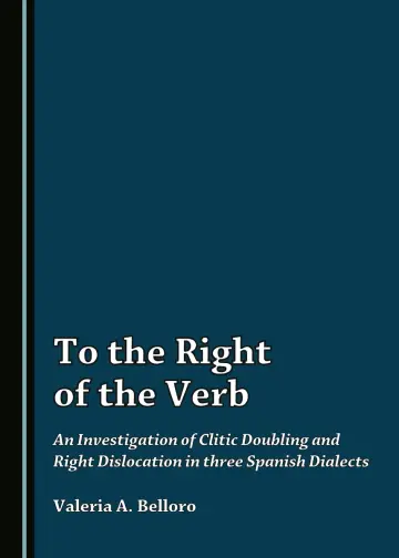 Cover of To the Right of the Verb