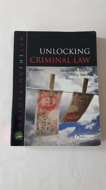 Cover of Unlocking Criminal Law