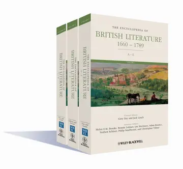 Cover of The Encyclopedia of British Literature 1660-1789
