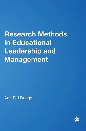 Cover of Research Methods in Educational Leadership and Management