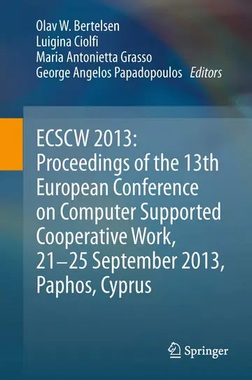 Cover of Ecscw 2013