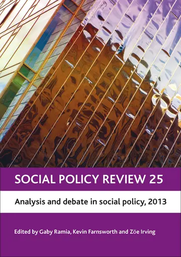Cover of Social Policy Review 25