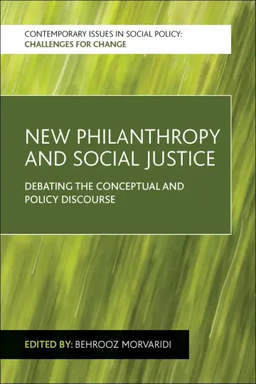 Cover of New Philanthropy and Social Justice