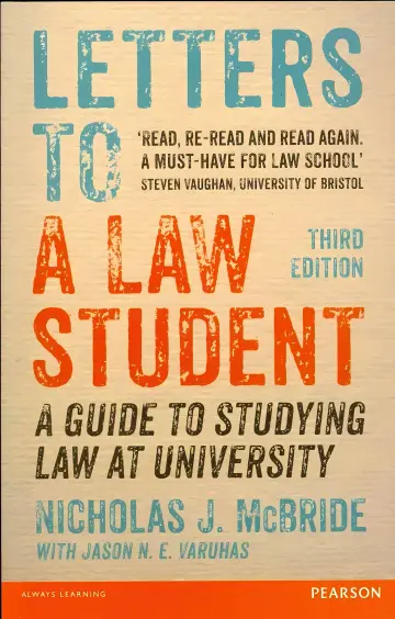 Cover of Letters to a Law Student