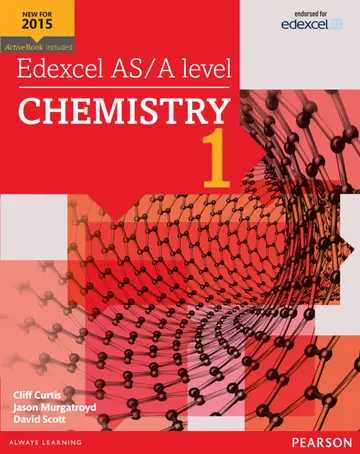 Cover of Edexcel AS/A level Chemistry Student Book 1 + ActiveBook