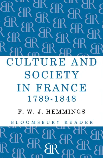 Cover of Culture and Society in France