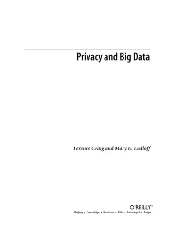 Cover of Privacy and Big Data