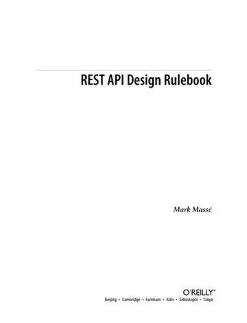 Cover of Rest API Design Rulebook