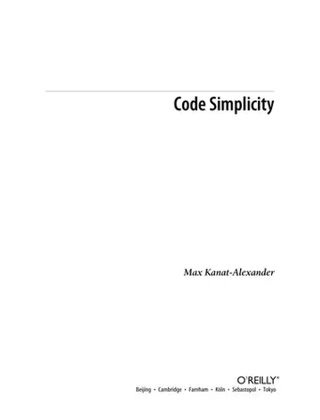 Cover of Code Simplicity