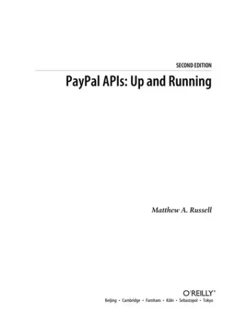 Cover of Paypal Apis