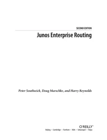 Cover of Junos Enterprise Routing