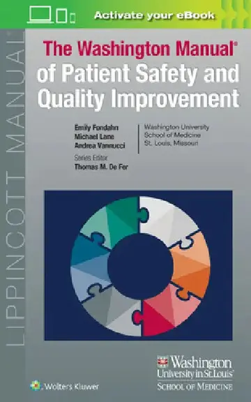 Cover of Washington Manual of Patient Safety and Quality Improvement