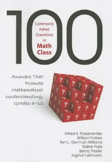 Cover of 100 Commonly Asked Questions in Math Class