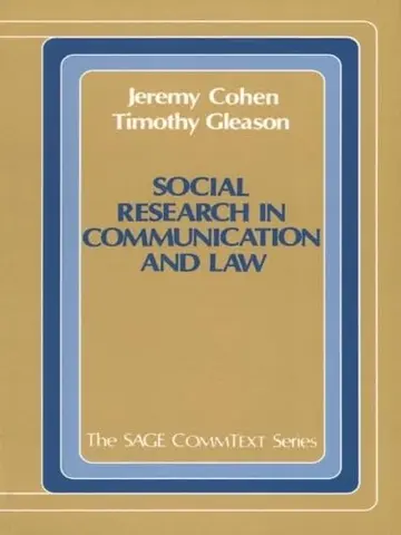 Cover of Social Research in Communication and Law