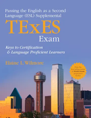 Cover of Passing the English as a Second Language (ESL) Supplemental TExES Exam